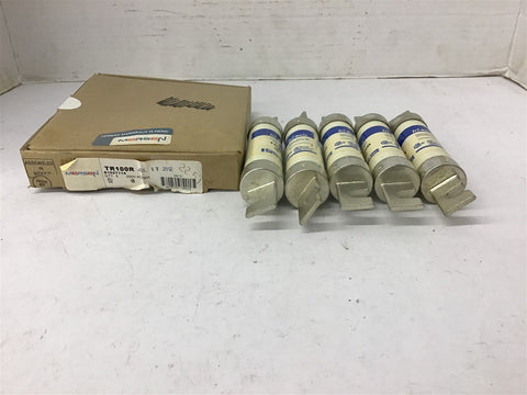 Ferraz Shawmut TR100R Fuse 100 Amp 250 Vac Lot Of 5