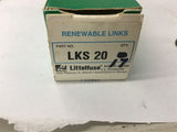 Littelfuse LKS 20 Renewable Links 20 Amp Lot Of 17