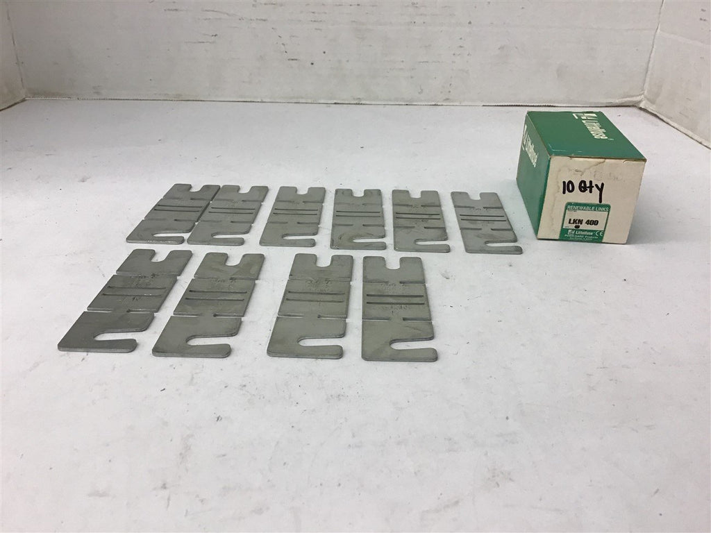 Littelfuse LKN 400 Renewable Links 400 Amp Lot Of 10