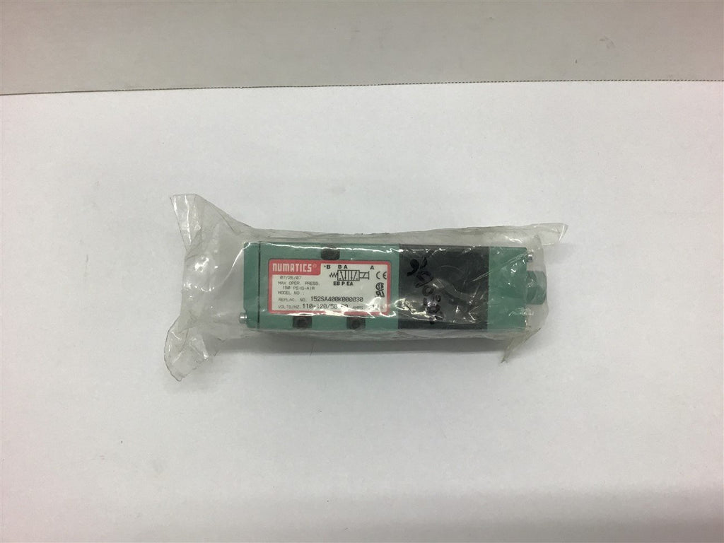Numatics Valve 152SA400K000030 150 PSI 120 volts
