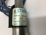 Peter Paul 53JJ8XGB Solenoid Valve 100 PSI 120 volt