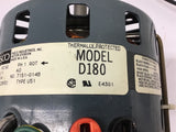 Fasco D180 1/8-1/11 HP AC Motor 115 Volts 1050 Rpm 2 Speed Single Phase