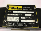 Parker D3W1CY Solenoid Valve 120 volt Coil 3000 PSi