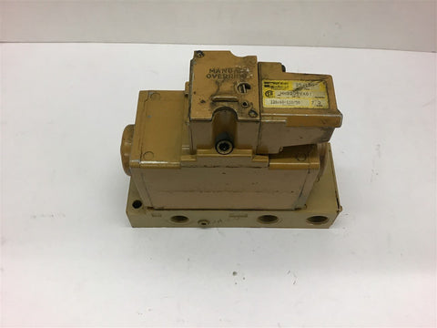 Parker HHB20VXX01 Solenoid Valve 120 volt coil 35-150 PSI