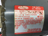Dayton 3M169B 1/4 HP Fan Duty Motor 230 Volts 1550 Rpm 2 Speed Single Phase