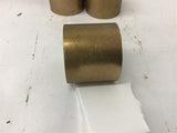 Brass Bushing 1 1/2" Long x 1.754" OD x 1.275" ID Lot Of 5