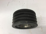 Dodge 455172 4-3V3.65 SH Pulley 4 Groove 3V Belt Width uses SH Bushing