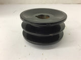 2BK340x1 Pulley 2 Groove 1" Bore B Width Belt