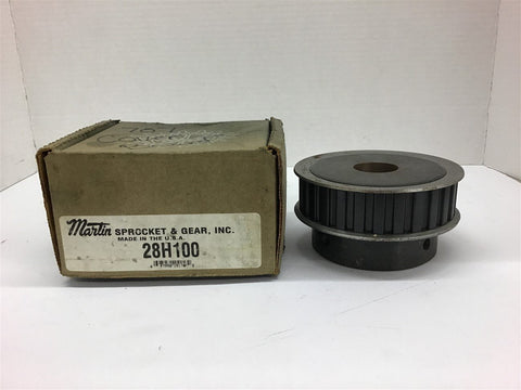 Martin 28H100 Timing Belt Pulley Bore 1-1/4"