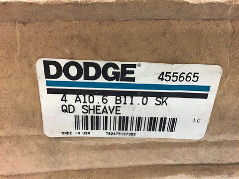 Dodge 455665 Pulley 4A10.6B11.0SK 47 Groove