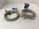 Plumb Pak PP23833 3/8" OD Stainless Steel Dishwasher Supply Line Lot Of 2