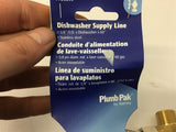 Plumb Pak PP23833 3/8" OD Stainless Steel Dishwasher Supply Line Lot Of 2