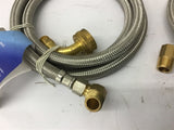 Plumb Pak PP23833 3/8" OD Stainless Steel Dishwasher Supply Line Lot Of 2