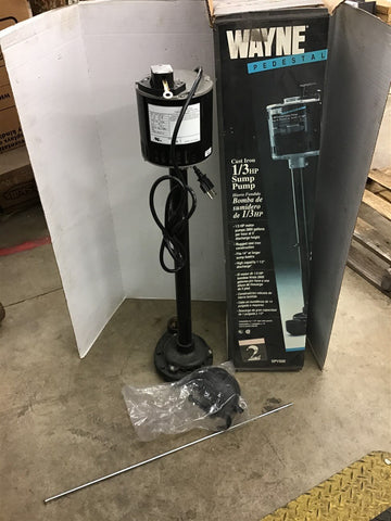 Wayne SPV500 1/3 Hp Pedestal Pump 2800 Gallons 120 V 5.7 Amp