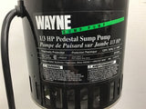Wayne SPV500 1/3 Hp Pedestal Pump 2800 Gallons 120 V 5.7 Amp