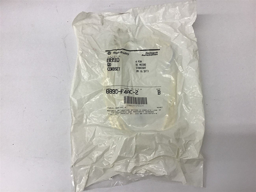 Allen-Bradley 889D-F4AC-2 4 Pin DC Micro Straight Cordset