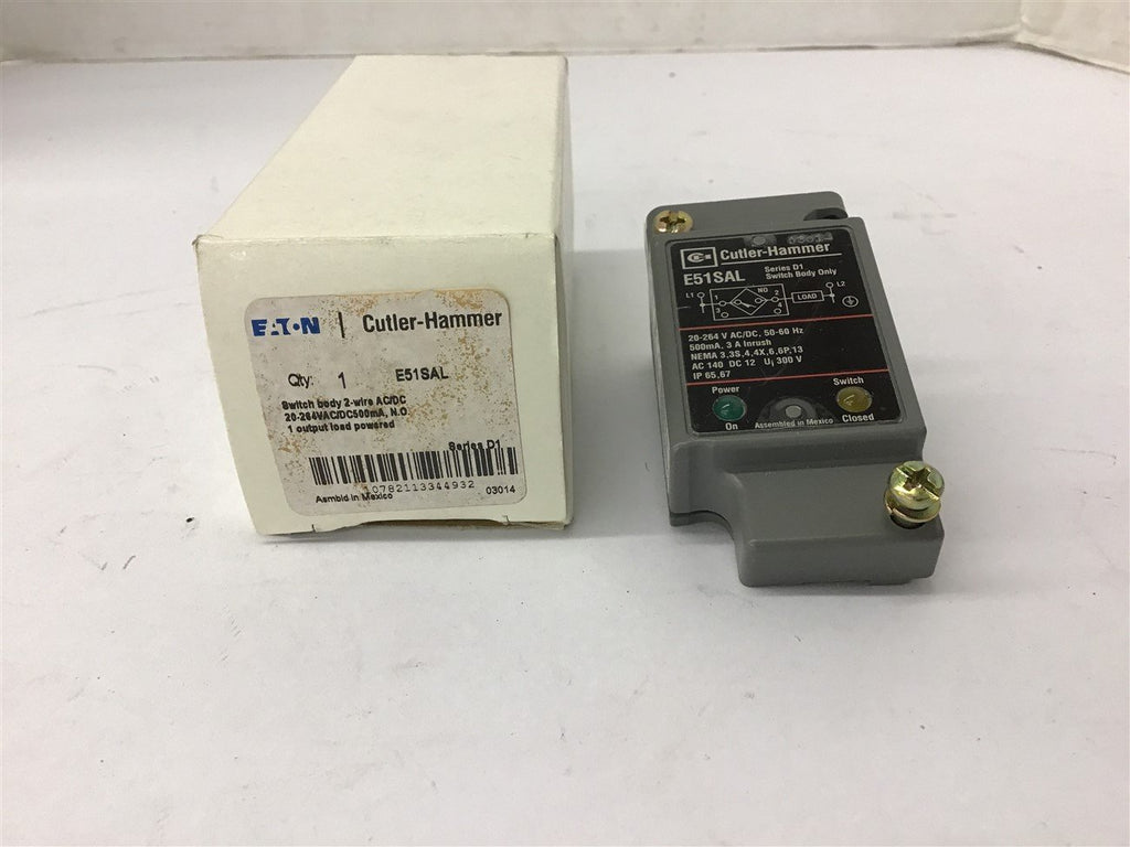 Eaton Cutler-Hammer E51SAl Limit Switch Body 20-264 VAC