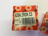 FAG 6204.2RSR.C3 Roller Bearing --Lot of 3