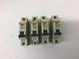 Merlin 24119 C60N 20 Amp Single Pole Circuit Breaker Lot Of 4
