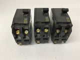 Square D QO 2 Pole 20 Amp Circuit Breaker Lot Of 3