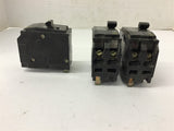 Square D QO 2 Pole 20 Amp Circuit Breaker Lot Of 3
