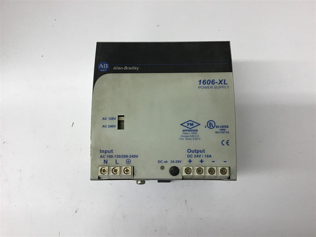Allen-Bradley 1606-XL240E Power Supply 24-28 Volt 10 Amp