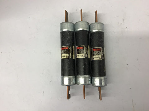 Fusetron FRS-R-100 Time Delay Fuse 100 Amp 600 Volts Lot Of 3
