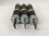 Fusetron FRS-R-100 Time Delay Fuse 100 Amp 600 Volts Lot Of 3