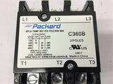 Packard C360B Contactor 120 coil Volts 60 Amps