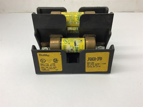 Buss JP60030-3PRA Fuse Block 600 Volts 30 Amp