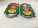 Fluidmaster 12IM60 60" Icemaker Water Supply Connector 1/4" Compression Lot Of 2