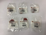 Cutler-Hammer 10250TC47 Push-Pull Lens Red Lot Of 6