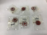 Cutler-Hammer 10250TC47 Push-Pull Lens Red Lot Of 6
