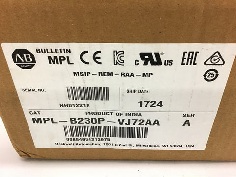 Allen-Bradley MPL-B230P-VJ72AA AC Servo Motor