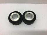 Conveyor rollers 1 1/4" Bore 3" OD 2" Long Lot of 2