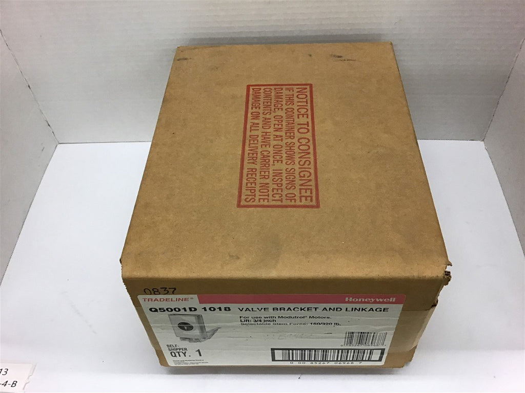 Honeywell Q5001D 1018 Valve Bracket and Linkage 3/4" Lift 160/320lb.