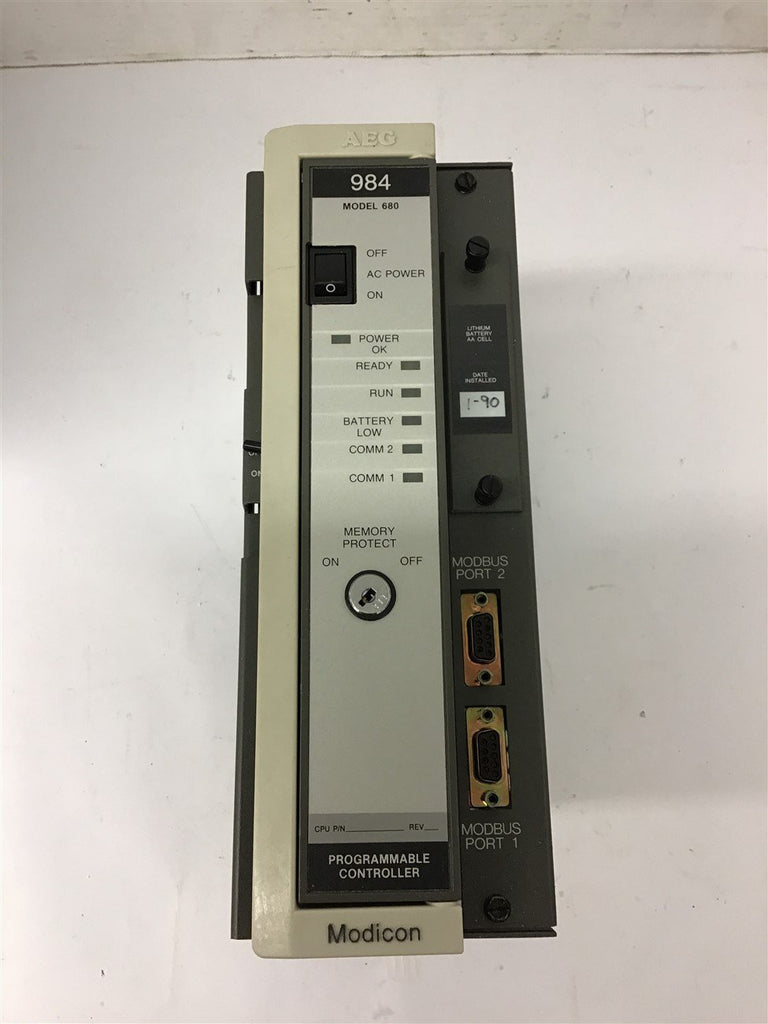 Aeg 984 Model 680 Programmable Controller