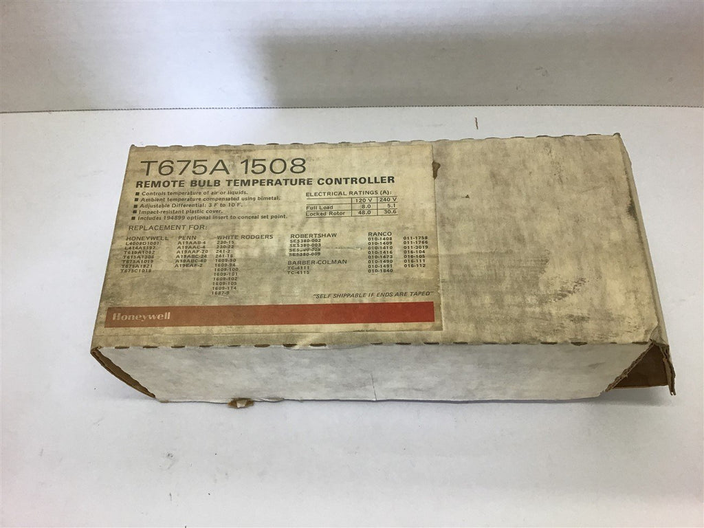 Honeywell T675A 1508 Remote Bulb Temperature controller