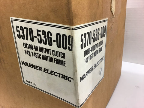 Warner electric 5370-536-009 EM180-40 Output clutch 143/145TC motor Frame