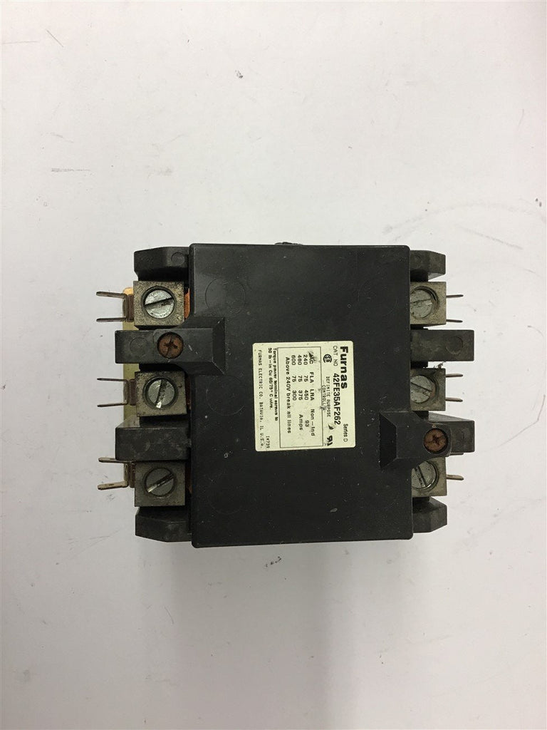 Furnas 42FE35AF262 Contactor 75 Amp 600 Volts