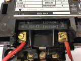 Square D Nema Size 0 8536SB02 Starter 460 V @ 5 Hp 120 volt Coil