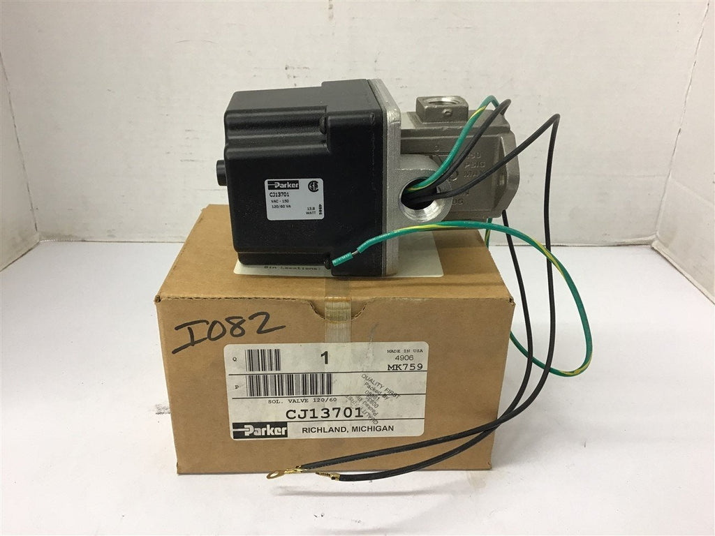 Parker CJ13701 Solenoid Valve 120 Volt