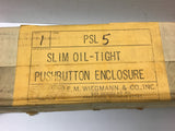 Wiegmann PSL-5 Slim Oil-tight Pushbutton Enclosure
