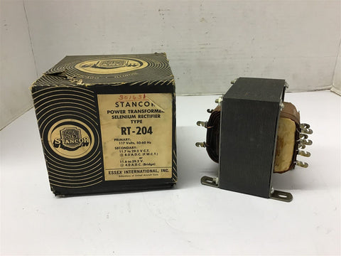 Stancor RT-204 Power Transformer 117 Pri 11.7-29.2 VCT Sec Volts