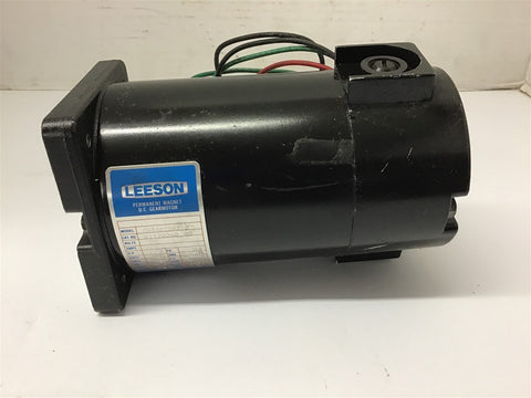 Leeson M1135040.00 1/8 HP DC Gear Motor 90 Volts 10:1 Ratio