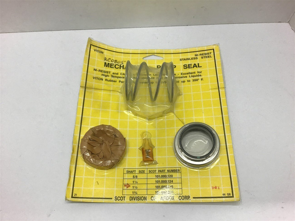 SCOT 101.000.175 1 1/2 Shaft Size Mechanical Pump Seal Motor pump