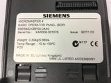 Siemens 6SE6400-0BP00-0AA0 Micromaster 4 Basic Operator Panel