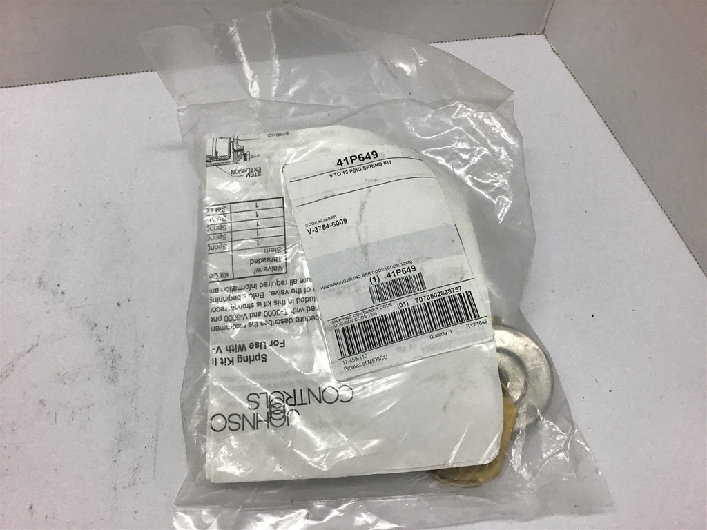 Johnson Controls 41P649 Spring Kit