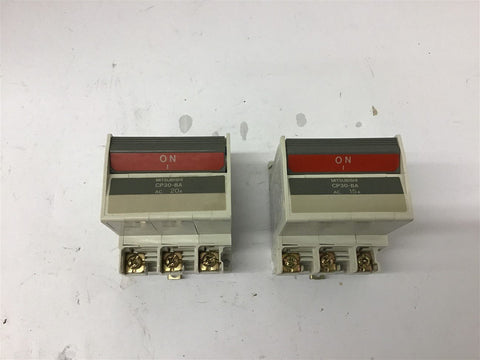 Mitsubishi CP30-BA 20 Amp Circuit Breaker Assorted Lot Of 2