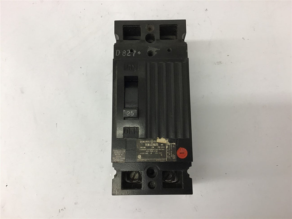 General Electric TEB122025 25 Amp Circuit Breaker 240 Volts